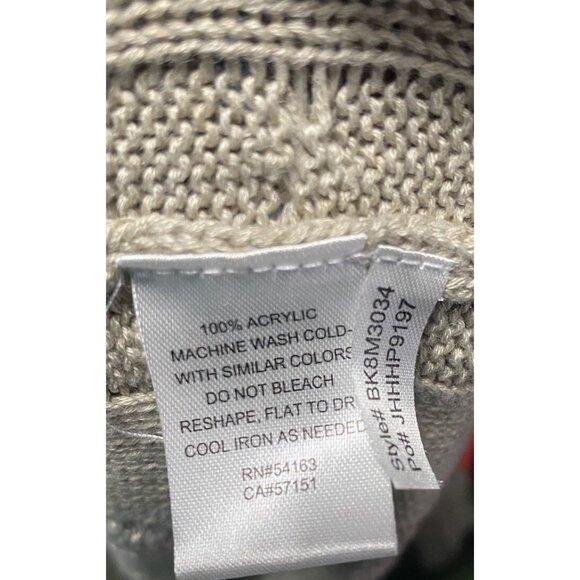 Vintage J. Howard Beige Size M Cable Knit Sweater Dress Aline Knee Length Career - Picture 8 of 11